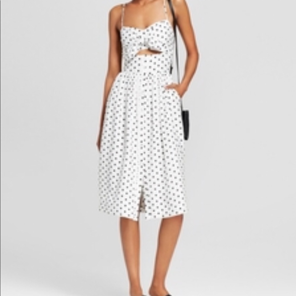 Xhiliration polka dot dress